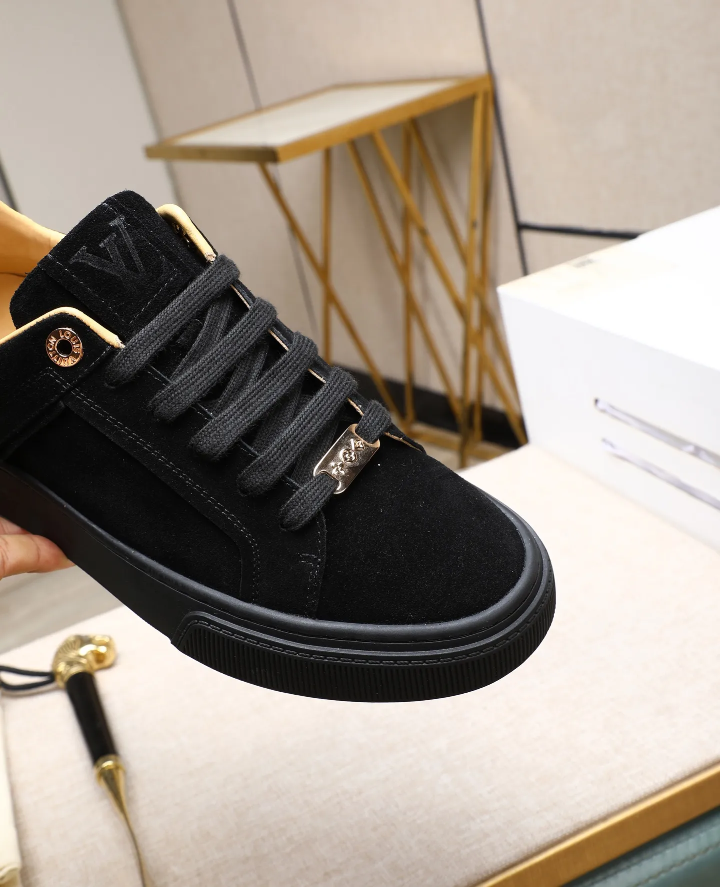Men's shoes 💰460 [LV～] Men's casual shoes 2025z cabinet sales simultaneously 🔶Size: 38-44 #️⃣ 🔷3 colors🔜The upper is made of multi-material splicing➕cow leather lining, comfortable and breathable, sole: original comfortable and wear-resistant outsole, ⚠️real thing📱photographed🎬real thing is better📢📢📢
